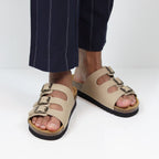 Minfot Sandaler Bio Skinn Stone