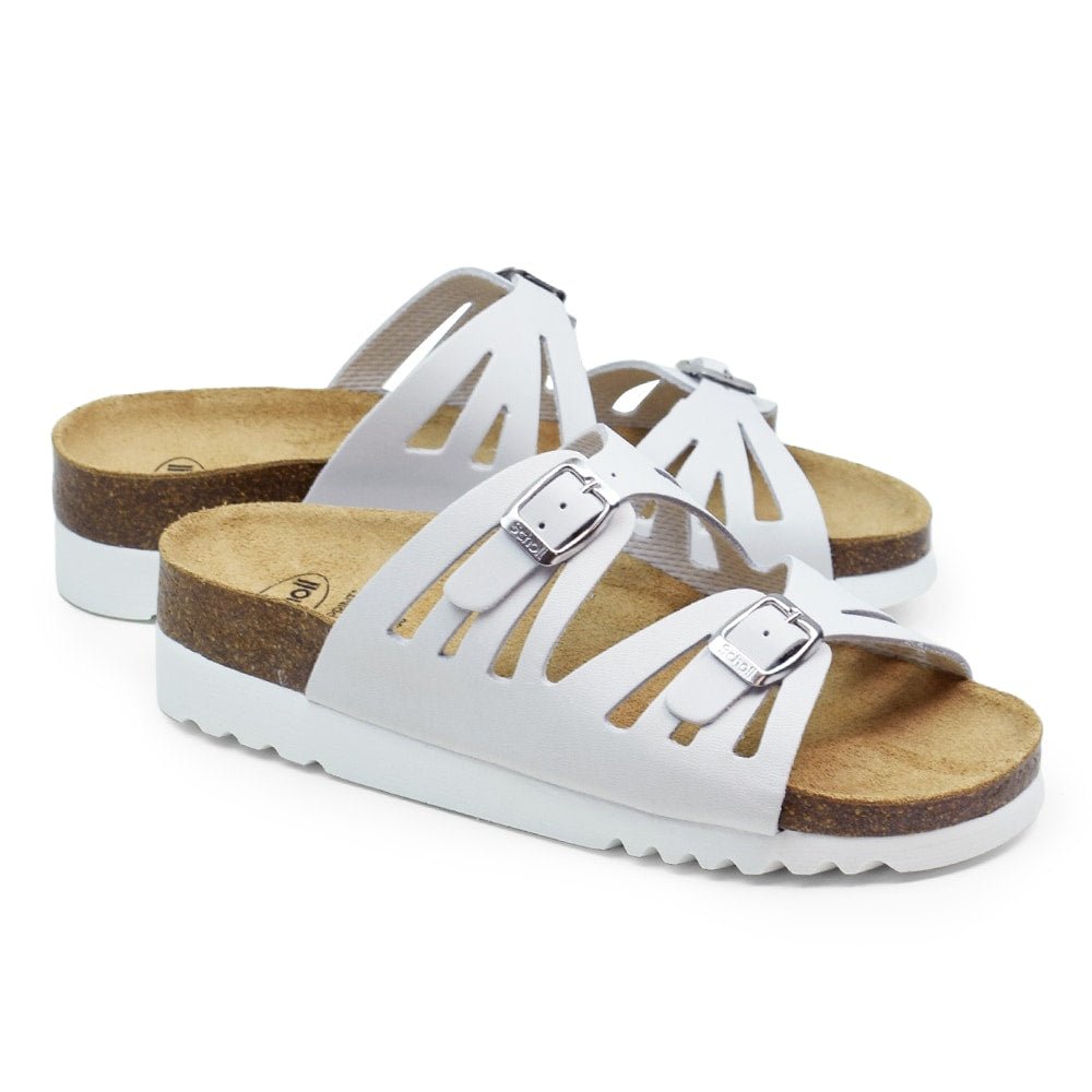 Scholl Sandaler Bioprint Ystad Dam Off-white