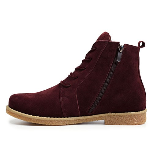 Charlotte of Sweden Mocka Boots Amur Burgundy