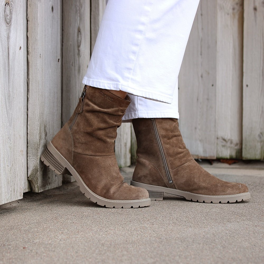 Minfot Jolie Boots med Gummiklack Zip Aquastop-TEX Stone