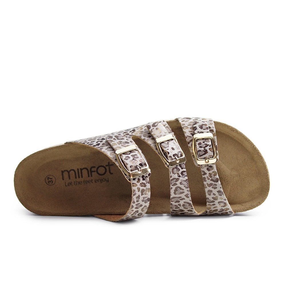 Produktbild 5 - Minfot Sandaler Upstep Lux Leopard Beige