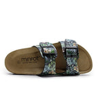 Minfot Softstep Sandaler Dam Biosandal 2-remmar Tropical Glow Svart