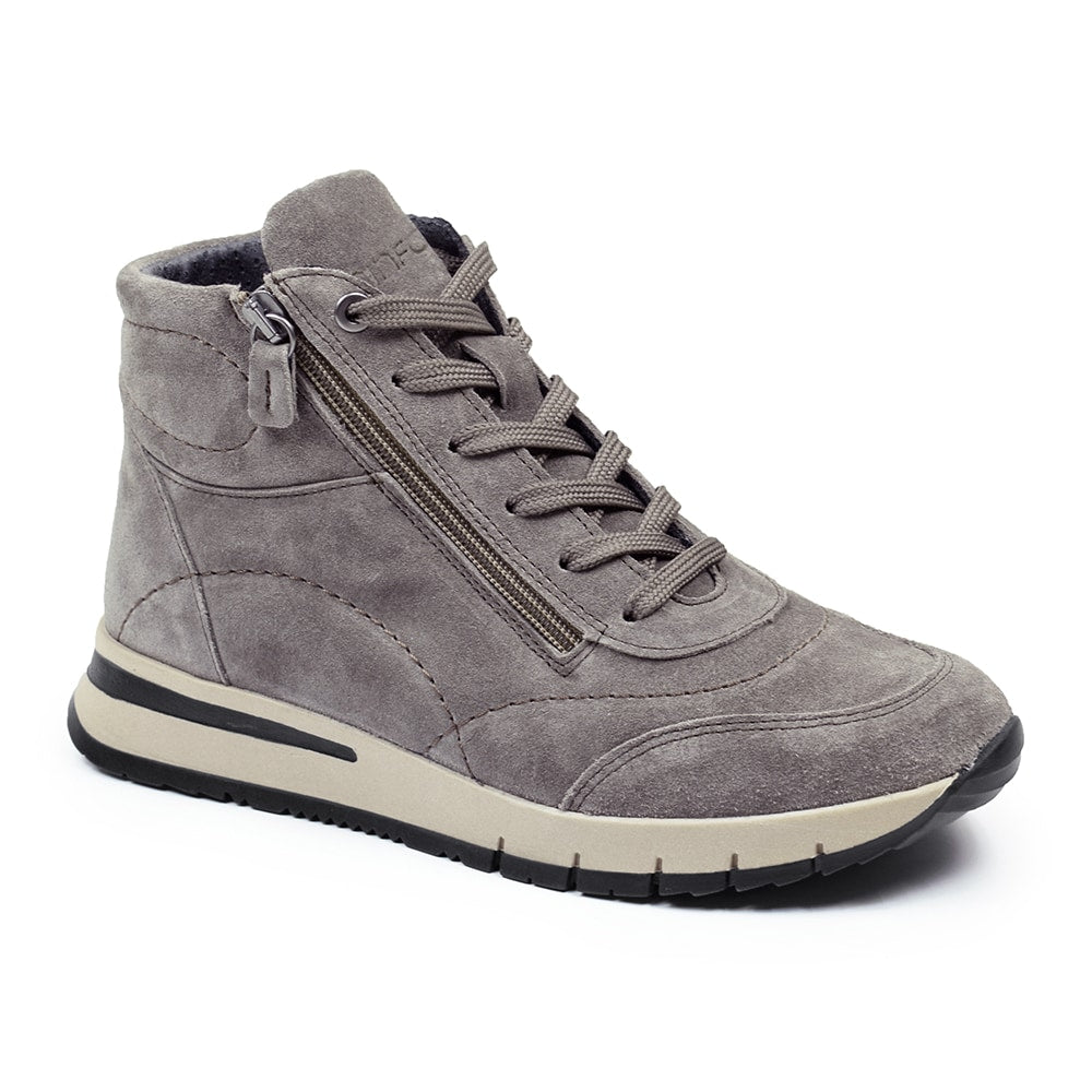 Produktbild 3 - Minfot Luna Hög Sneaker Mocka Taupe