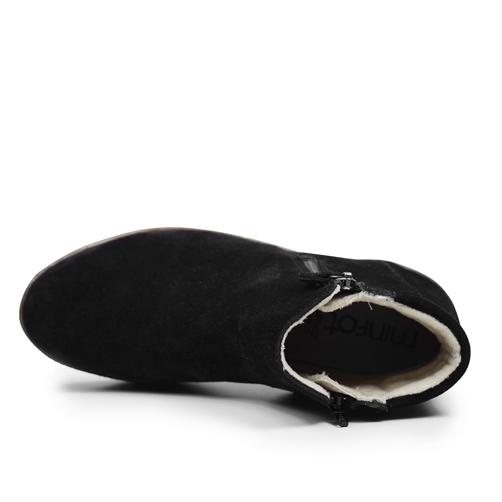 Produktbild 5 - Minfot Vera Boots Dubbel Dragkedja Mocka Svart