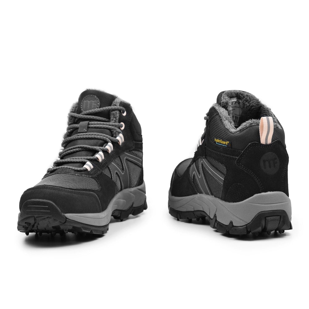 Minfot Snowgrip Dubbskor Vattentät Grå Rosa