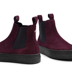 Minfot Chelsea Boots Visby Mocka Bordeaux