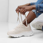Minfot Joy Sneakers Dam Mesh Mocka Sand
