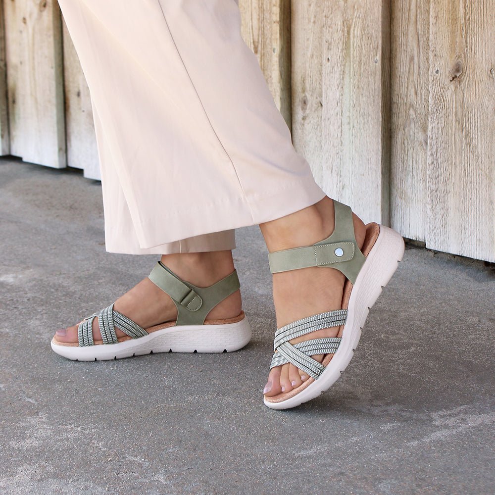 Minfot Cloudlite Nia Sandaler Dam Grön