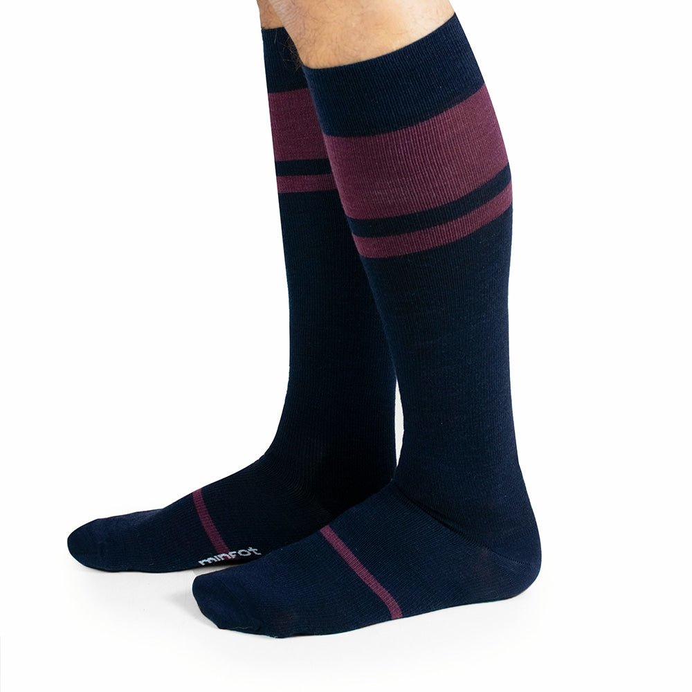 Produktbild 3 - Minfot Stödstrumpor Merinoull Midnight 3-pack