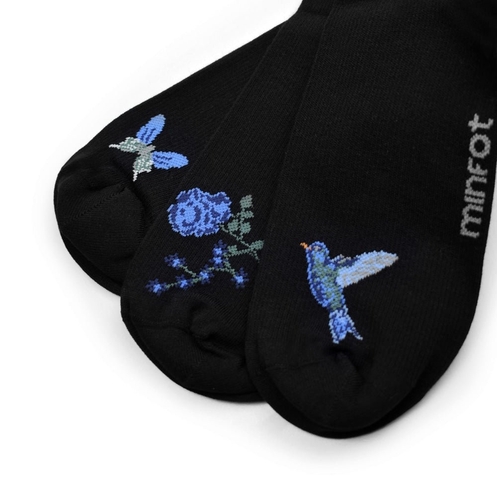 Produktbild 11 - Minfot Flawless Stödstrumpor Eco Bomull Summernight Svart 3-pack