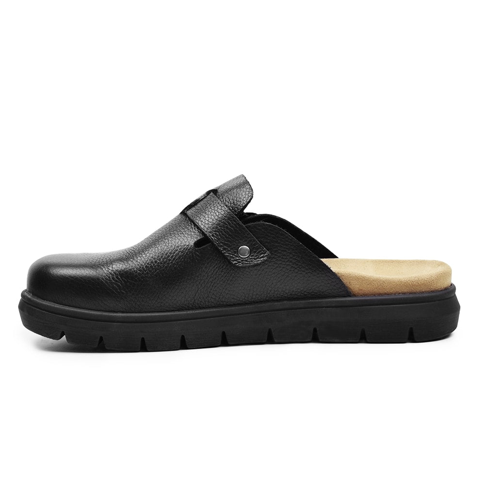 Minfot Mjuk Toffel Soft Svart Skinn