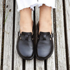 Minfot Mjuk Toffel Soft Svart Skinn