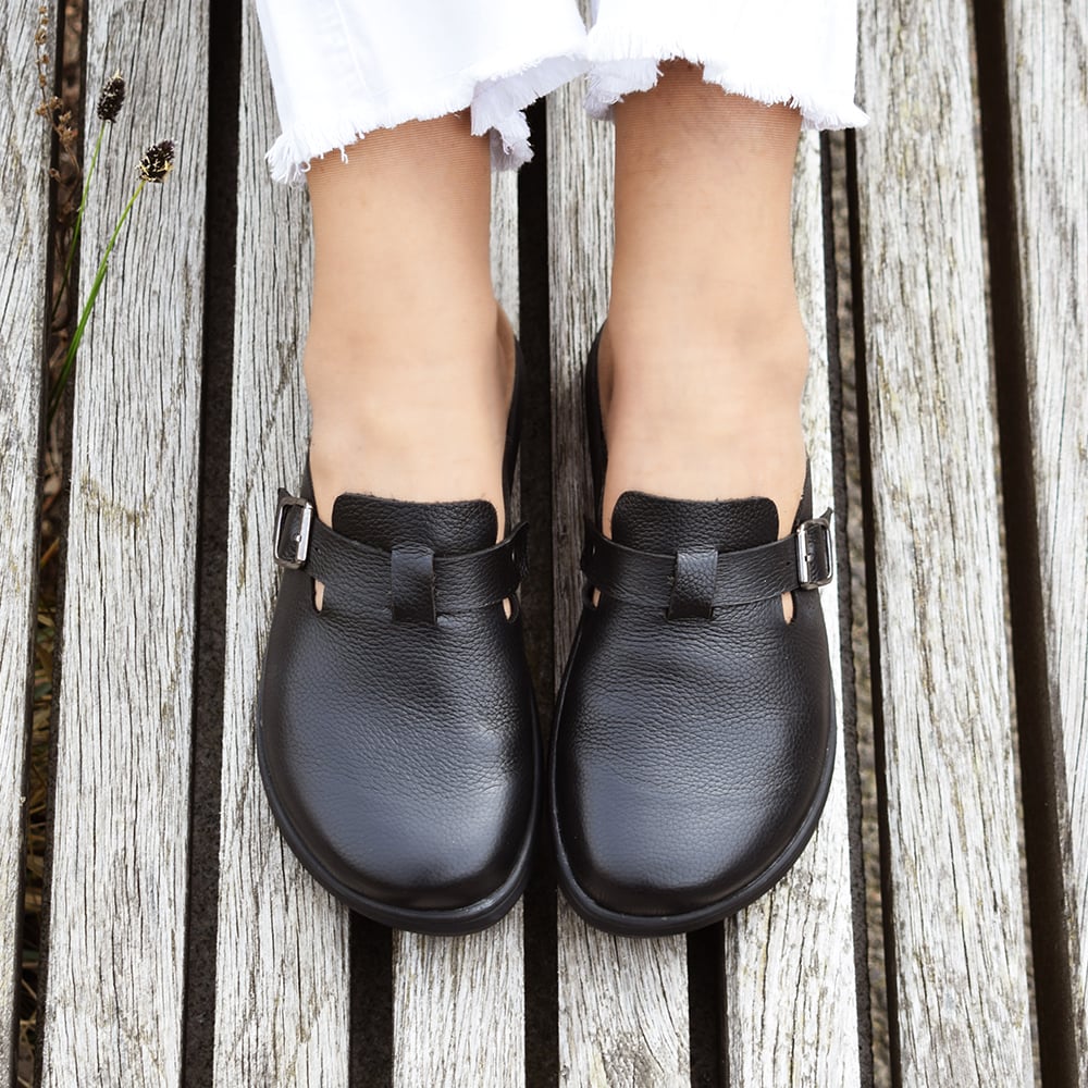 Produktbild 14 - Minfot Mjuk Toffel Soft Svart Skinn