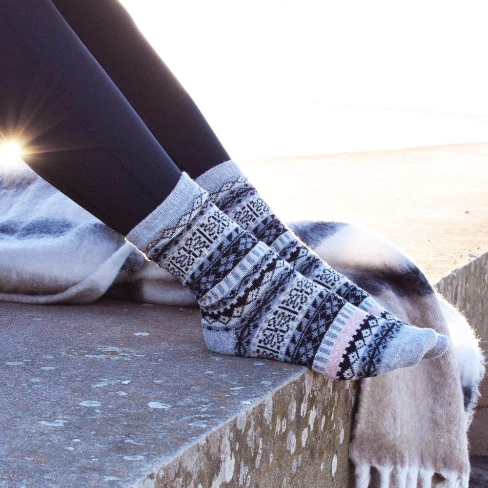 Minfot Geilo Ullstrumpor Svart 2-pack