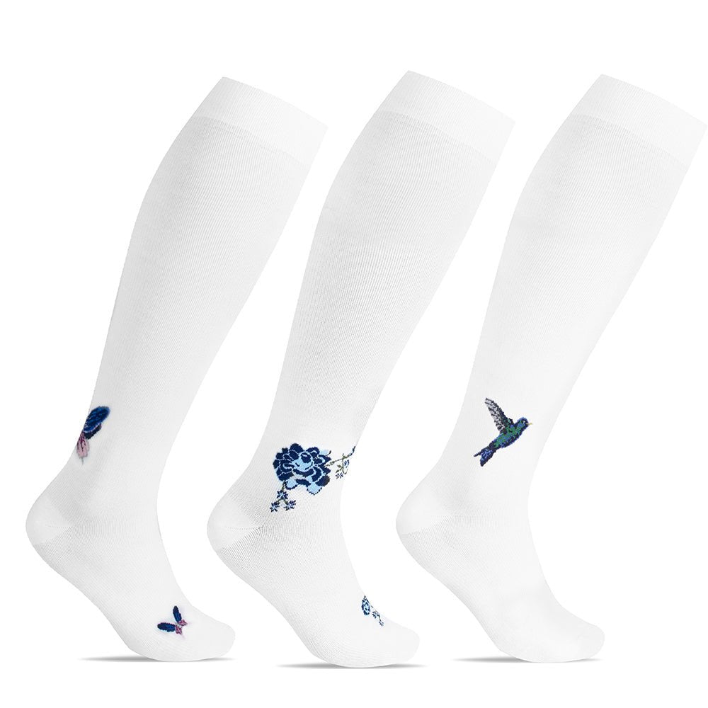 Minfot Flawless Stödstrumpor Eco Bomull Colibri 3-pack