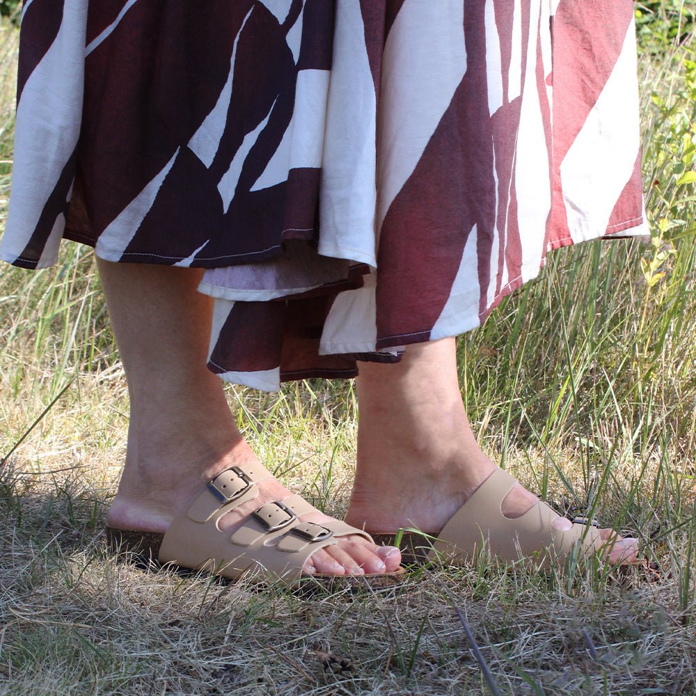 Minfot Sandaler Bio Skinn Stone