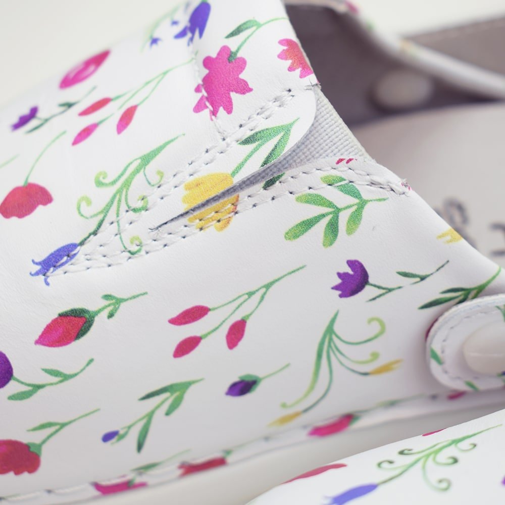 Produktbild 12 - Minfot Arbetsskor Mjuk Toffel Blommig