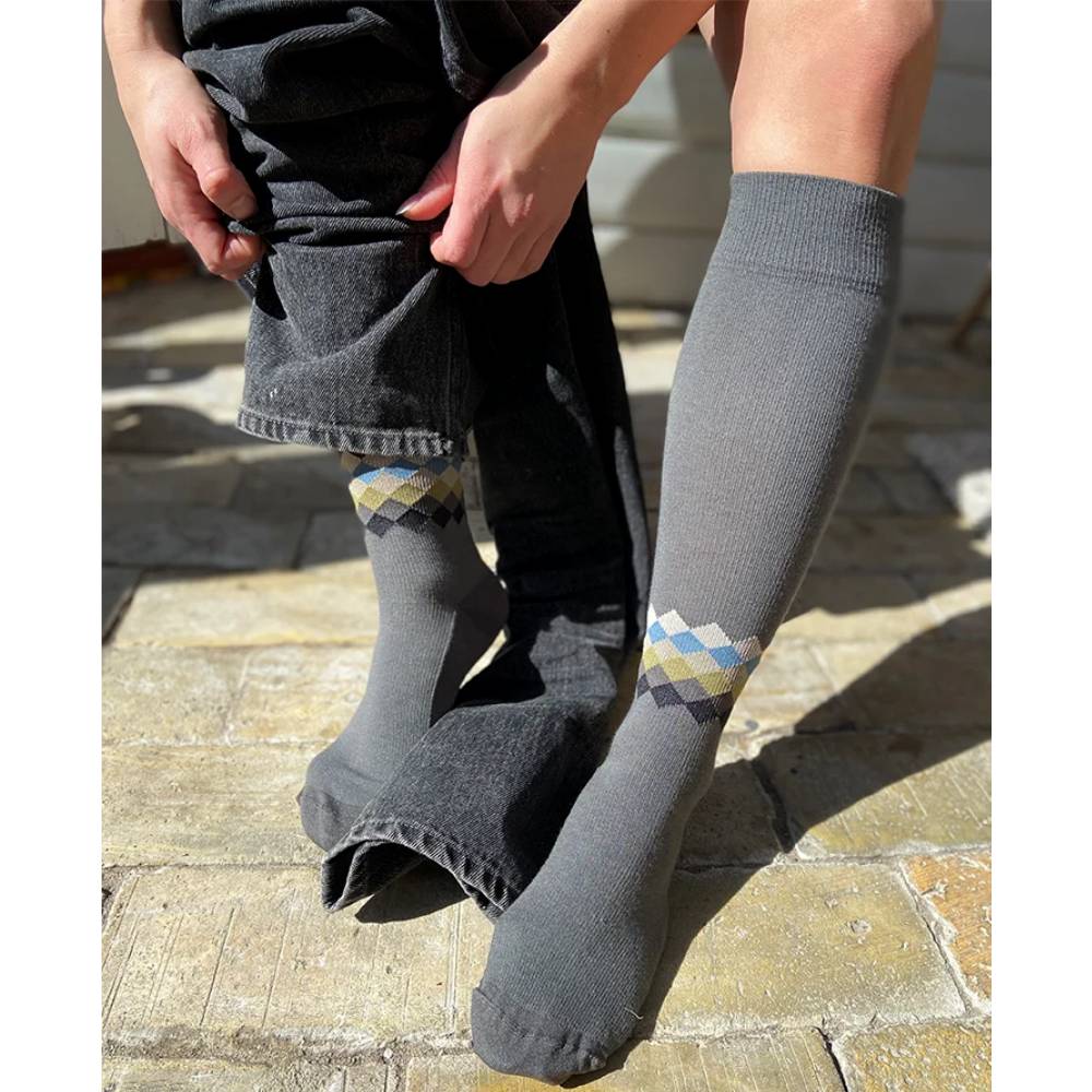 Produktbild 3 - SupCare Stödstrumpor Ull Bomull Grå