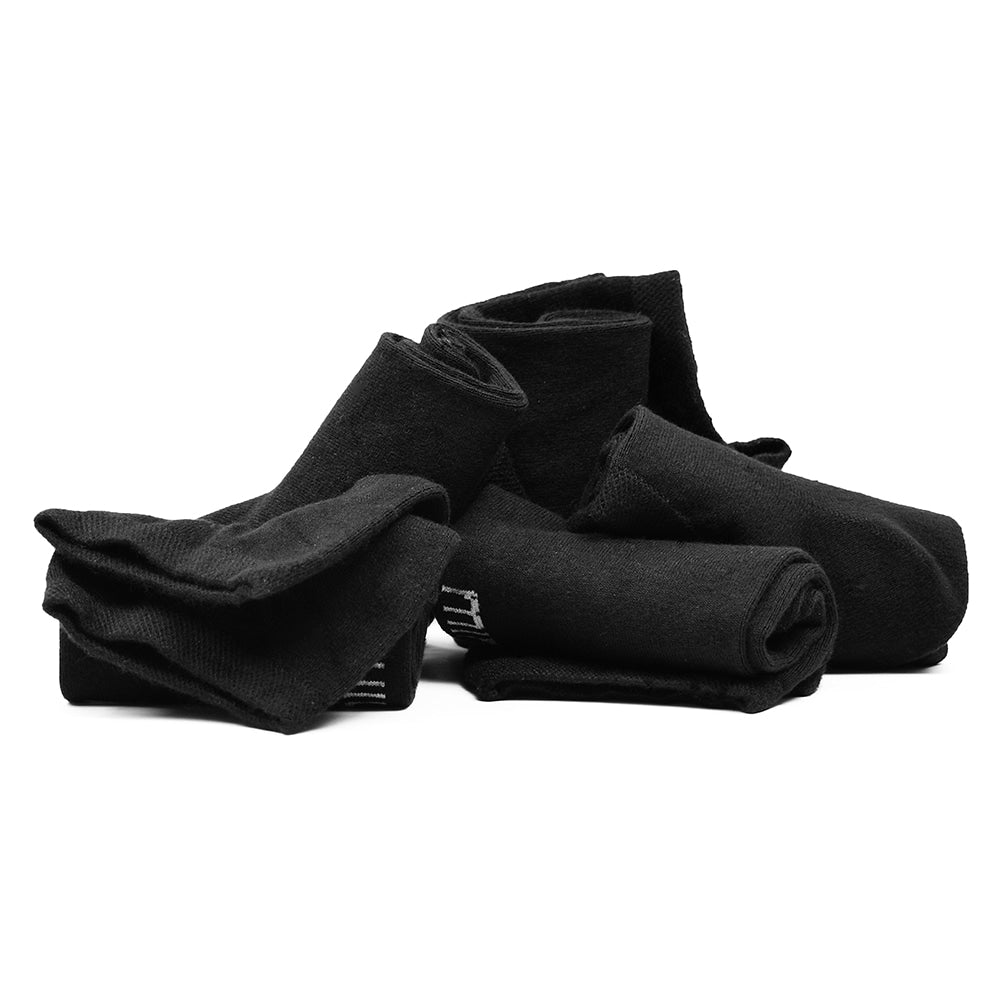 Produktbild 7 - bomullsstrumpor-Minfot-Sneaker-Sensitive-Svart-5-pack