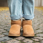 Rugged Gear Fårskinnsboots Chestnut