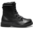 New Feet Mary Boots Snörning Dragkedja Svart