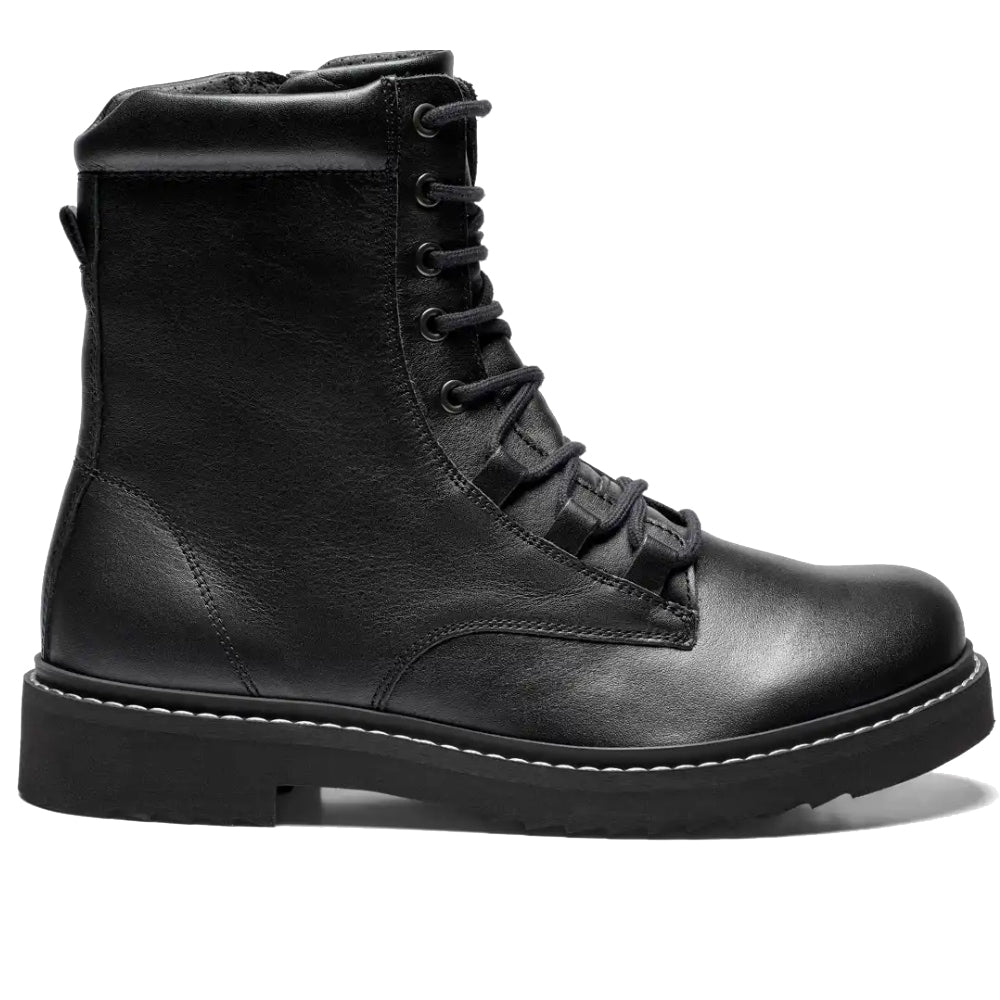 New Feet Mary Boots Snörning Dragkedja Svart