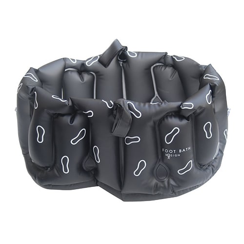 Uppblåsbart fotbad Grafitgrå