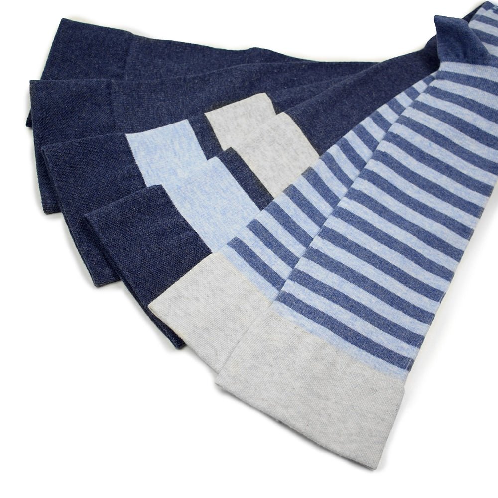 Produktbild 9 - bred-stodstrumpa-Minfot-Bomull-Maritim-3-pack