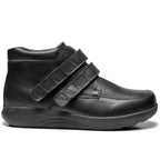 New Feet Albert Extra Breda Skor Stretch Kardborre Svart