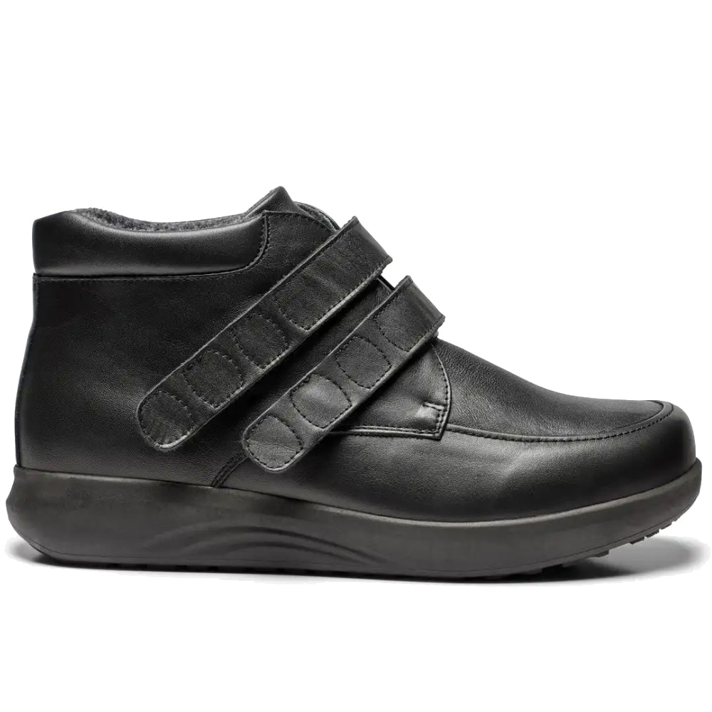 New Feet Albert Extra Breda Skor Orthostretch Kardborre Svart