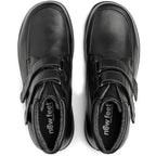 New Feet Albert Extra Breda Skor Stretch Kardborre Svart