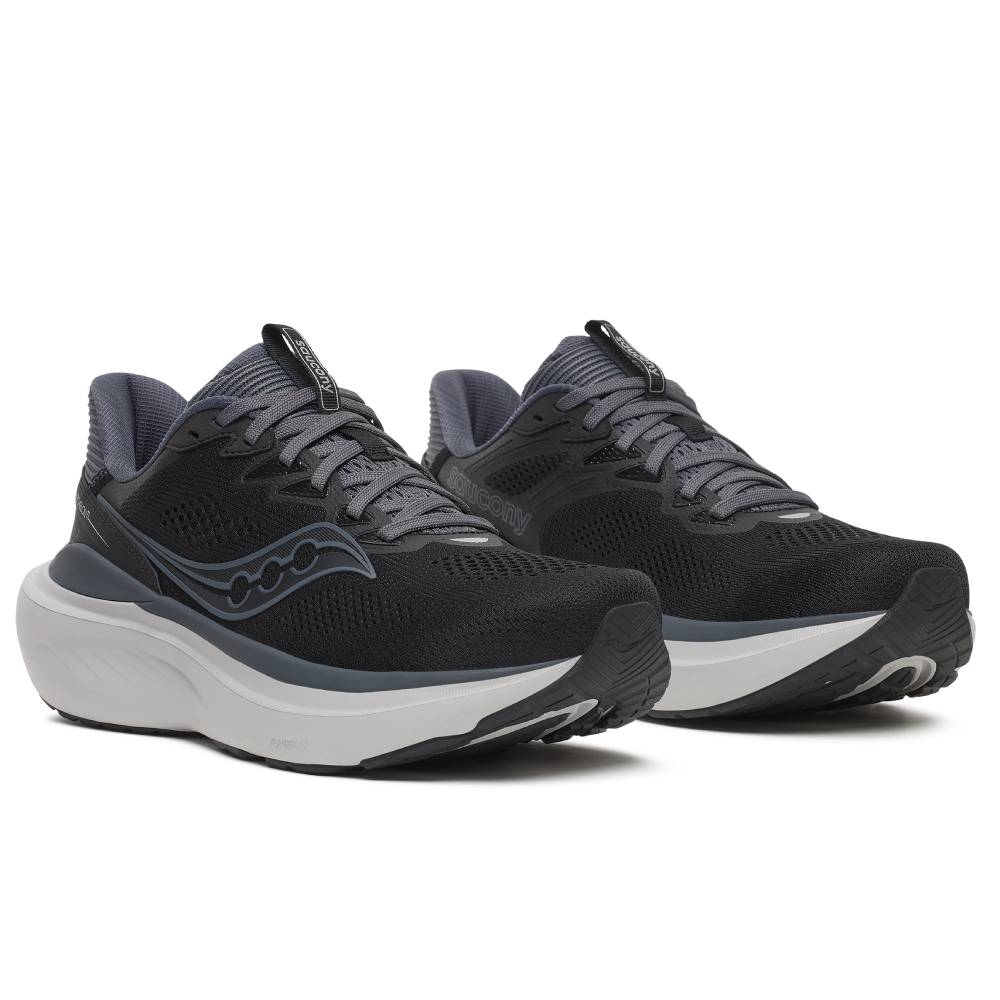 Saucony Echelon 11 Löparskor Herr Extra Bred Black Gunmetal