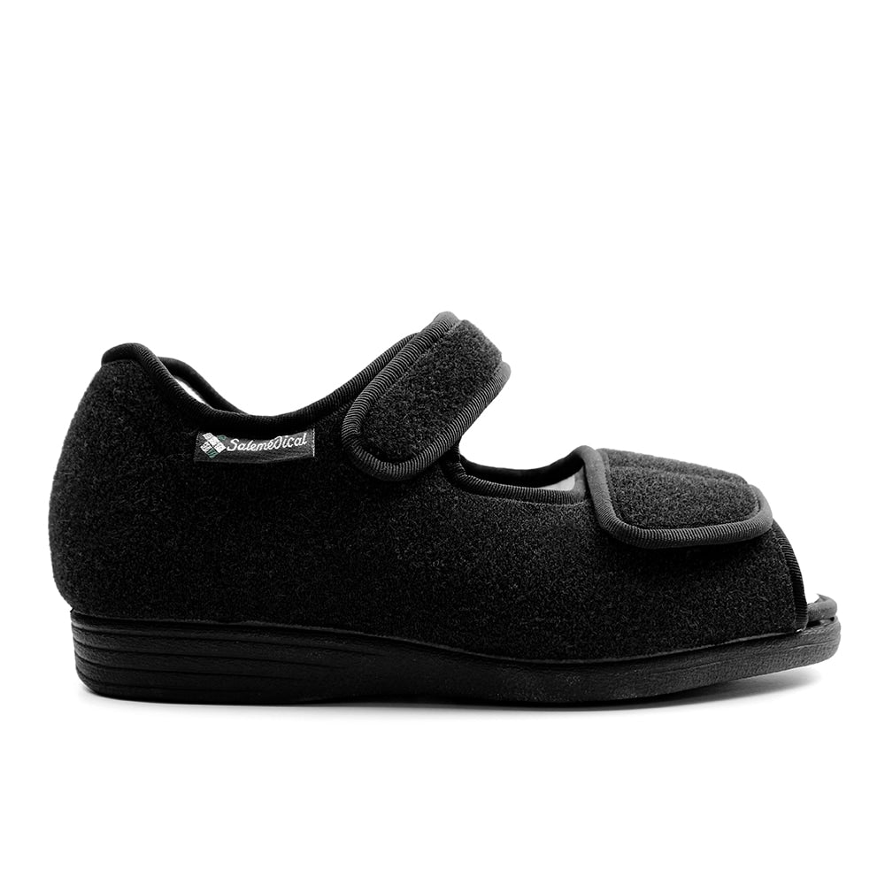 Produktbild 2 - Salemedical Specialskor Med Wrap Öppen Tå Svart