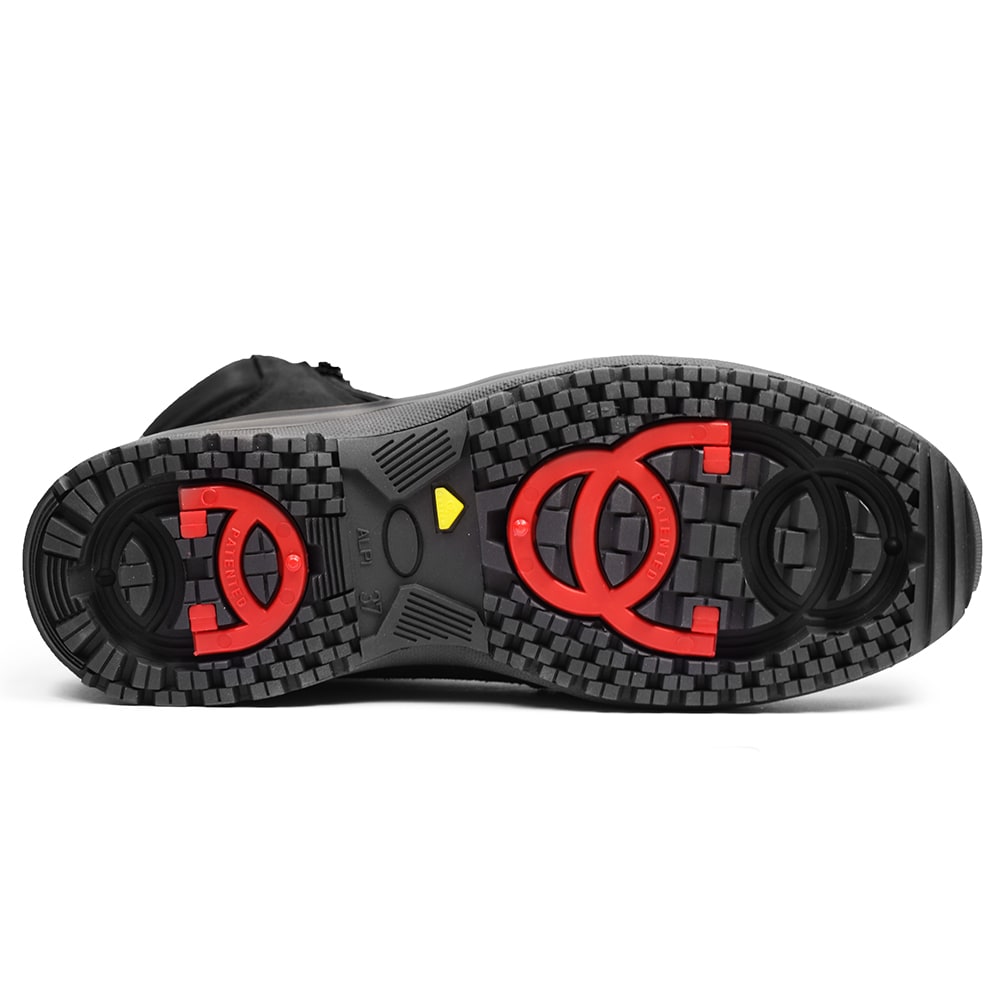 Minfot Dubbskor Boden Mocka Ull Svart