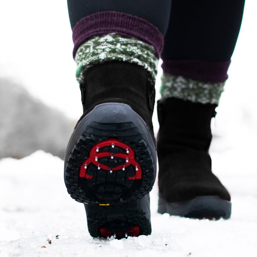 Minfot Dubbskor Boden Mocka Ull Svart