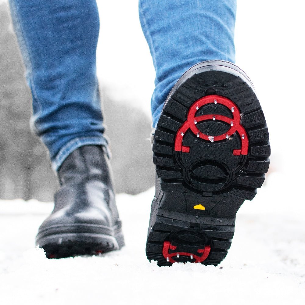 Minfot Dubbskor Kalix Skinn Ull Svart