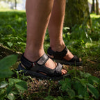 Minfot Burensvik Sandaler Herr Nubuck Svart