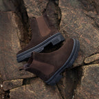 Minfot Chelsea Boots Oslo Mocka Mörkbrun