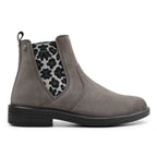 Minfot Bou Chelsea Boots Dam Stretch Nubuck Stone Leopard