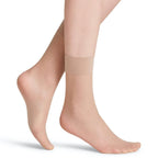 Falke Pure Matt Ankelstrumpor Dam Nylon 20 den Beige 1-pack