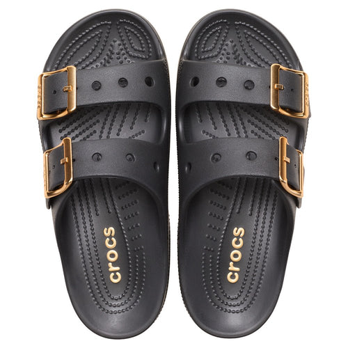 Crocs Saturday Sandaler Metallic Buckle Dam Svart