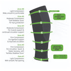OS1st CS6 Calf Sleeves Vadstrumpor Svart 1-pack