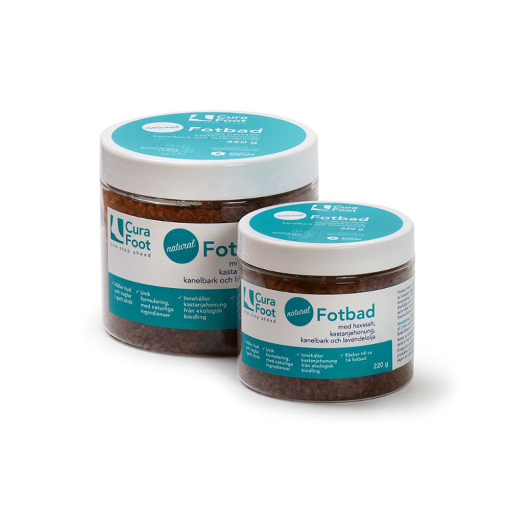 CuraFoot Natural Fotbad med havssalt 450 g