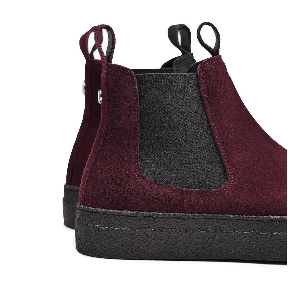 Minfot Chelsea Boots Visby Mocka Bordeaux