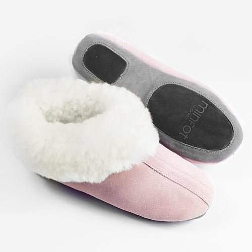 Minfot Fårskinnstofflor Soft Cosy Rose