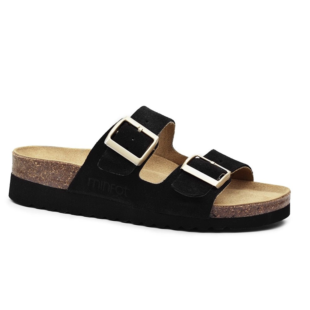 Minfot Sandaler Mjuk Bio Moa Mocka Svart