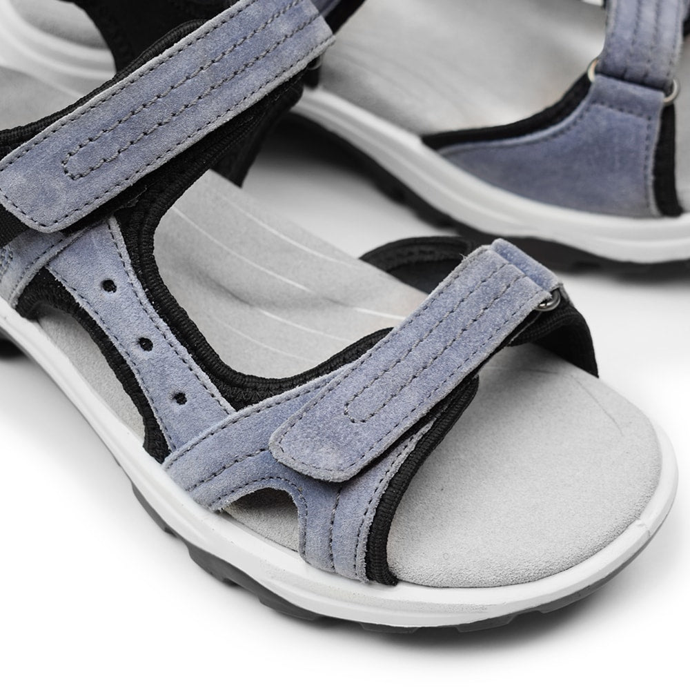 Produktbild 10 - Minfot Sandaler Sandhamn Dam Mocka Duvblå