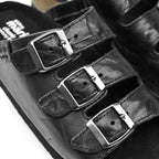 Sköna Marie Sandaler Lava Black Tumbled