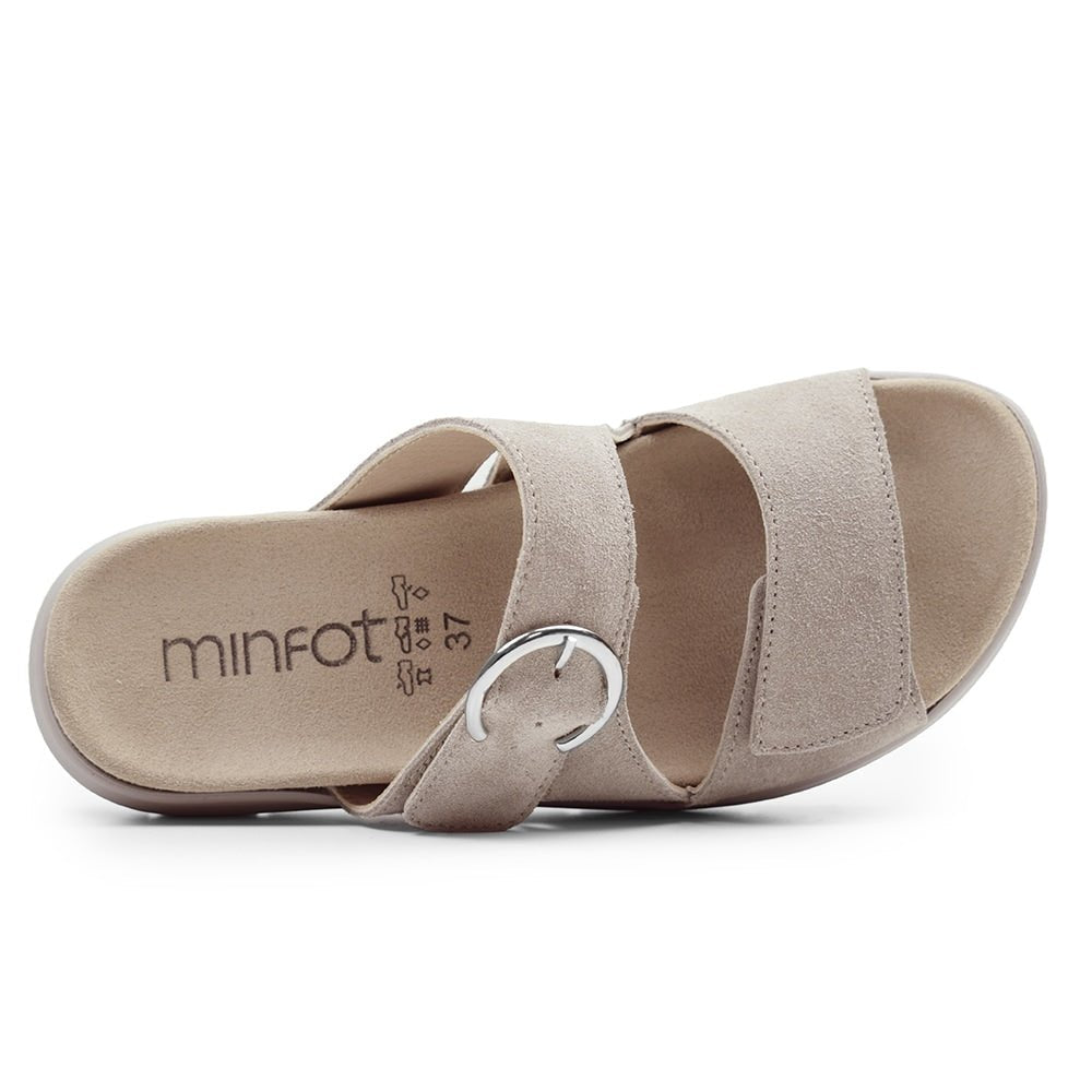 Produktbild 6 - Minfot Abby Sandaler med Kardborre Taupe