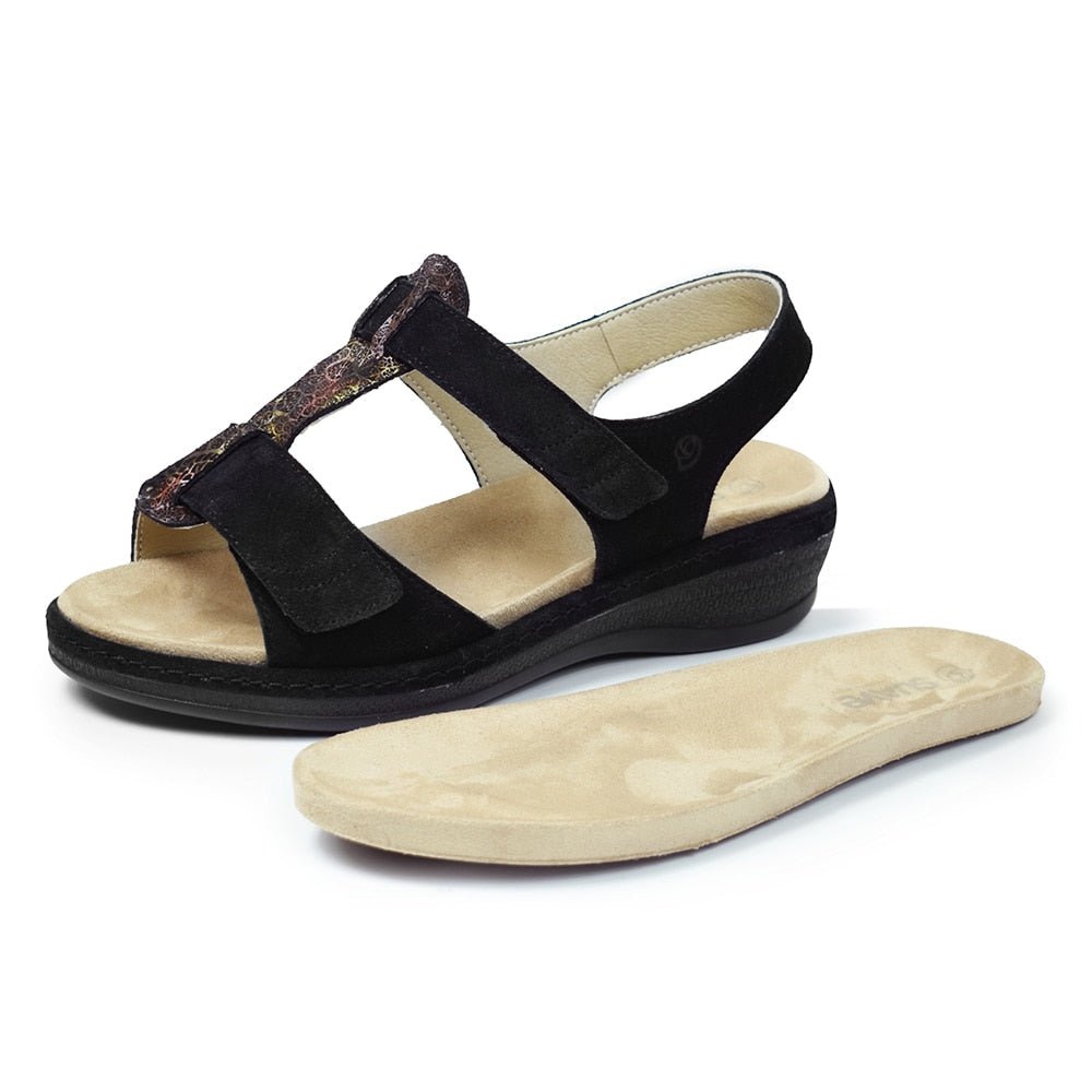 Suave Extra Bred Sandal Black Tenn